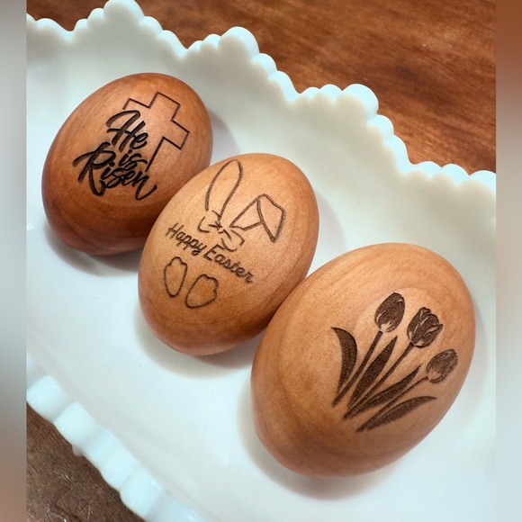 Personalized Wooden Eggs - Picture 11 of 16